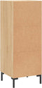 vidaXL - Dressoir - 34,5x34x90 - cm - bewerkt - hout - sonoma - eiken