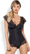 Obsessive Moketta Body - Erotische Body - Maat S/M - Zwart