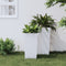 vidaXL - Plantenbak - met - uitneembare - bak - rattan-look - 11/26,5 - L - PP - wit