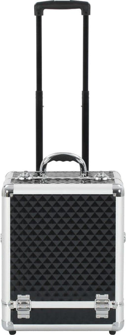 vidaXL - Make-up - trolley - 35x29x45 - cm - aluminium - zwart