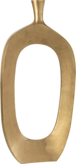 J-Line vaas Nina - aluminium - goud - large - 75 cm hoog