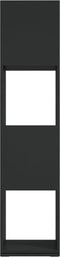 vidaXL - Draaikast - 34,5x34,5x75,5 - cm - spaanplaat - zwart