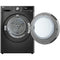 LG RH90V9ZVEN - Warmtepompdroger - 9 kg - 62 dBA - Auto cleaning condensor - Glazen deur met zwarte inleg