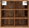 vidaXL - Schoenenkasten - 2 - st - 52x30x50 - cm - oud - houtkleurig