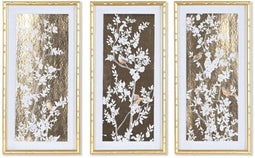 Schilderij Home ESPRIT Orientaals 30 x 3,5 x 60 cm (3 Stuks)