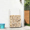 vidaXL - Haardhoutrek - 100x25x150 - cm - gegalvaniseerd - staal