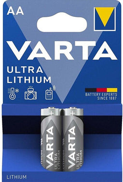 Varta Ultra Lithium - AA Penlite Batterijen - 8x Krachtiger - (2 stuks)