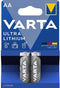 Varta Ultra Lithium - AA Penlite Batterijen - 8x Krachtiger - (2 stuks)