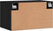 vidaXL - Wandkast - 60x36,5x35 - cm - bewerkt - hout - zwart