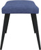 vidaXL Relaxstoel met voetenbank stof blauw
