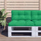 vidaXL - Palletkussen - 70x40x12 - cm - stof - groen