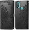 iMoshion Hoesje Geschikt voor Motorola Moto E20 Hoesje Met Pasjeshouder - iMoshion Mandala Bookcase - Zwart