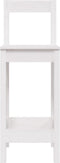 vidaXL - Barstoelen - 2 - st - 40x41,5x112 - cm - massief - grenenhout - wit