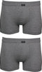Schiesser Cotton Stretch - Heren Boxershort - 2-pack - Antraciet (2 stuks)