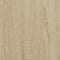 vidaXL - Nachtkastje - 35x34x65 - cm - bewerkt - hout - sonoma - eikenkleurig
