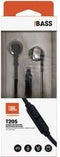 JBL T205 - In-ear oordopjes - JBL Pure Bass geluid - Zwart