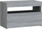 vidaXL - Nachtkastje - met - LED-verlichting - 60x35x40 - cm - grijs - sonoma - eiken