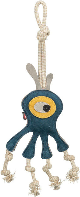 Trixie monster leer met touw 47 cm