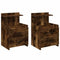 Nachtkastjes 2 st met 2 lades 40x36,5x62 cm gerookt eikenkleurig