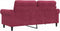vidaXL - Tweezitsbank - 140 - cm - fluweel - wijnrood