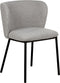 Set van 2 eetkamerstoelen MINA Bouclé Grijs