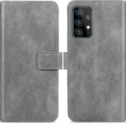 iMoshion Hoesje Geschikt voor Samsung Galaxy A72 Hoesje Met Pasjeshouder - iMoshion Luxe Bookcase - Grijs