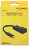 Delock 62796 - USB Type-C naar VGA - 0,08 m - Zwart