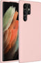 Accezz Samsung Galaxy S22 Ultra - Liquid Silicone Backcover - Schokabsorberend - Roze