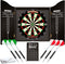 WINMAU Diamond Plus - Professional Dart Set - Dartbord met Zwart Cabinet en Oche Line - (2 sets)