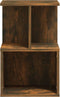 vidaXL - Nachtkastjes - 2 - st - 35x35x55 - cm - bewerkt - hout - gerookt - eikenkleurig