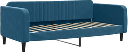 vidaXL - Slaapbank - 90x200 - cm - fluweel - blauw