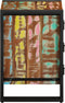 vidaXL - Nachtkastje - - - Kleurrijk, - 40x35x50 - cm, - Massief - Hout, - Gerecycled