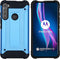 iMoshion Hoesje Geschikt voor Motorola One Fusion Plus Hoesje - iMoshion Rugged Xtreme Backcover - Lichtblauw
