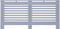 vidaXL Radiatorombouw 172x19x81 cm MDF antraciet