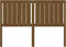 vidaXL - Hoofdbord - 145,5x4x100 - cm - massief - grenenhout - honingbruin