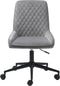 Bureaustoel Shenley Grijs Velvet - Giga Living