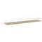 Wandschappen 4 st 100x20x1,5 cm spaanplaat sonoma eikenkleurig