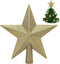 Roegaarden piek kerstboom - Kerstversiering - Goud - 20 CM