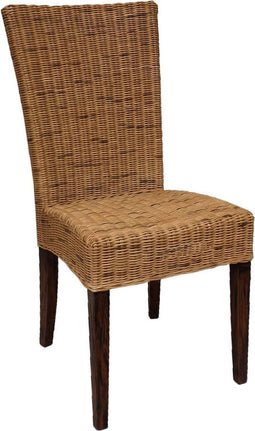 SVJ Eetkamerstoel Rechthoekig - 60 x 48 x 98 cm - Rotan - Bruin