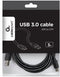 Gembird CCP-USB2-AMCM-10 - USB 2.0 type-A naar USB type-C kabel - 300 cm - Zwart