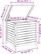 vidaXL - Tuinbox - 60x50x55 - cm - massief - acaciahout