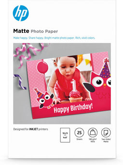 HP 7HF70A - Mat fotopapier 180 g/m2 10 x 15 cm (25 vellen)