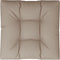 vidaXL - Palletkussen - 80x80x12 - cm - stof - taupe