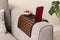 Antislip Sofa Armleuning Dienblad - Modern & Praktisch Design voor Elke Woonkamer - Donker Hout