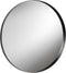 Luxe spiegel - rond - zwart - 30 cm - hout - slaapkamer - woonkamer - hal - woondecoratie