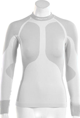 Craft Warm Crew Neck - Sportshirt - Dames - Maat XL - Wit;Platinium