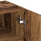 vidaXL - TV-kast - met - LED-verlichting - Oud - Hout - 40,5x30x102 - cm
