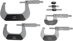 Helios Preisser U-Schroefmeterset - 0-100 mm - Inclusief Houten Kist