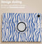 imoshion Tablet Hoes - Geschikt voor Samsung Galaxy Tab A9 Plus - 360° Draaibare Design Bookcase 2.0 - White Blue Stripes