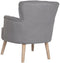 Leunstoel DKD Home Decor Spar Polyester Donker grijs (66 x 70 x 88 cm)